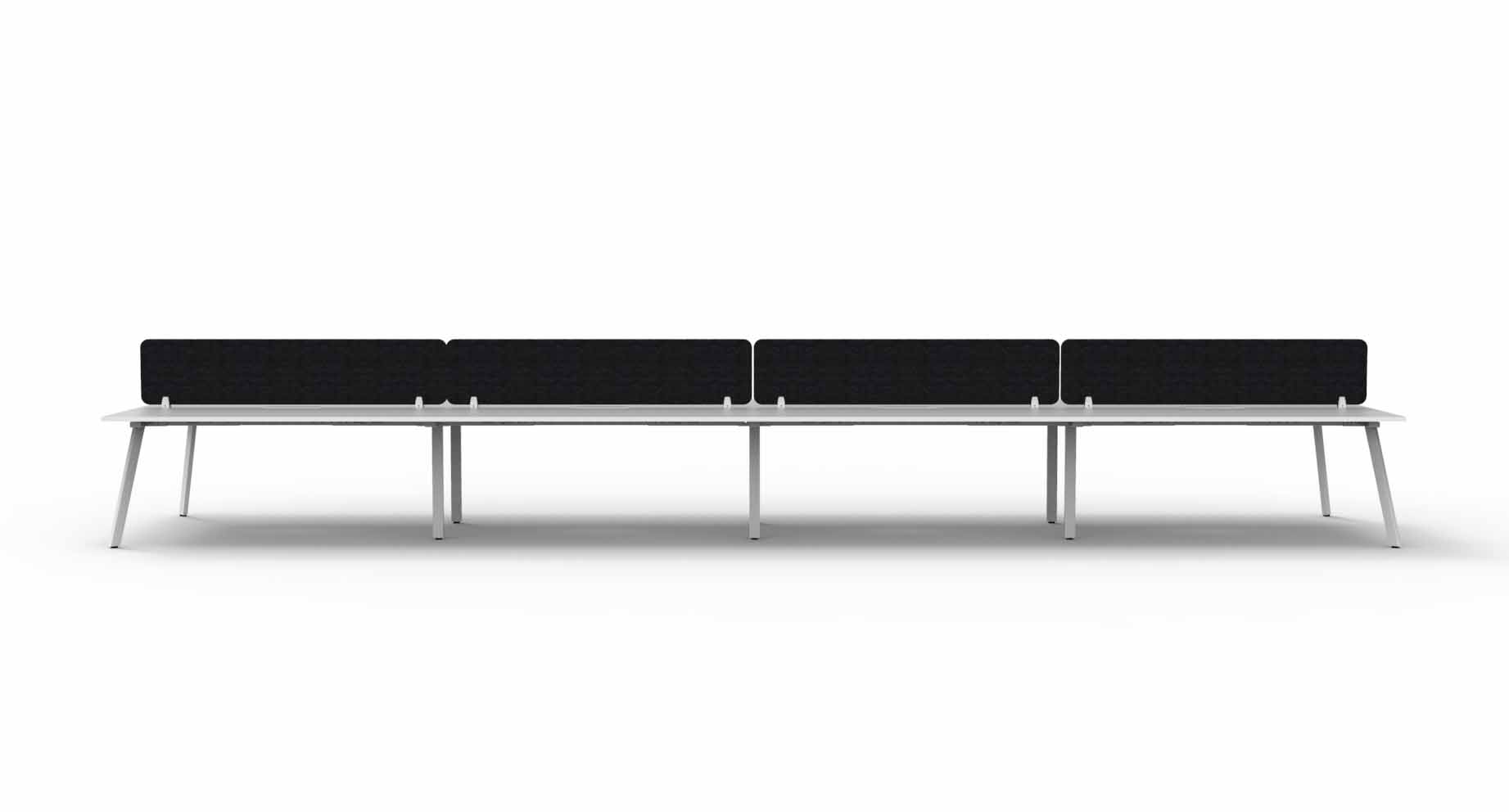 Eternity 8 Person Double Sided Workstation - with Eco Screen